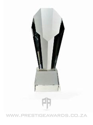 Crystal Faceted Prism Trophy