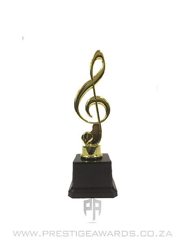 Music Treble Clef Trophy