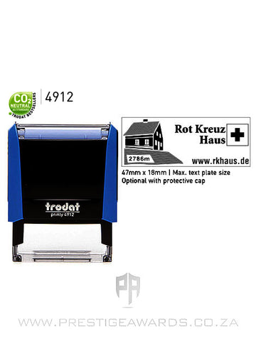 Self-inking Rectangular Rubber Stamp