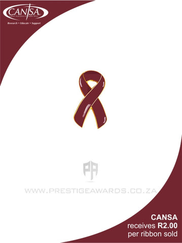 Bone Marrow Cancer(Burgundy) Awareness ribbon