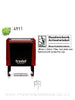 Self-inking Rectangular Rubber Stamp