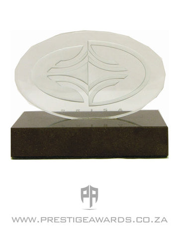 Custom Glass and Hardwood Trophy