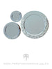 Silver Wreath Tray Incl. Wood Stand