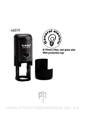 Self-inking Round Rubber Stamp