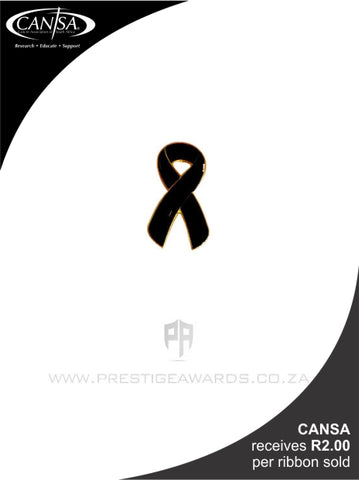 Skin Cancer (Black) Awareness ribbon