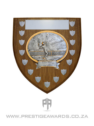 Tennis Theme Floating Shield T0208