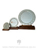 Silver Wreath Tray Incl. Wood Stand