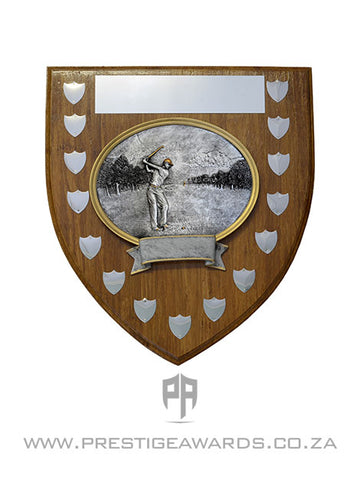 Golf Theme Floating Shield T0208