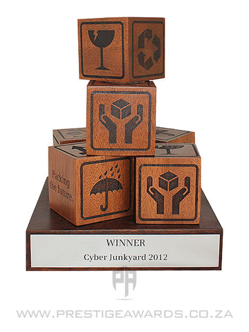 Custom Hardwood or Bamboo Trophy