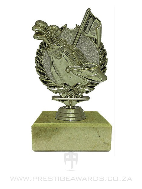 Golf Wreath Trophy award